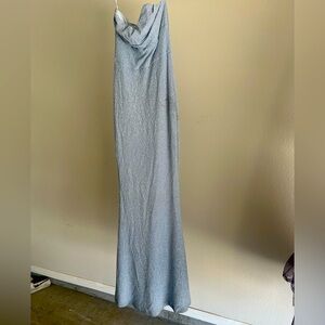 Blue dress with glitter